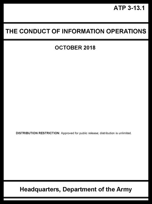 ATP 3-13.1 THE CONDUCT OF INFORMATION OPERATIONS - 2018 - BIG